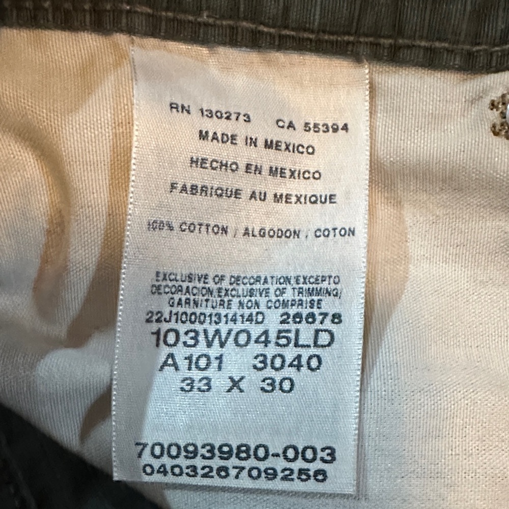 Wrangler Men's Dark Green Cargo Pants - Picture 3 of 9
